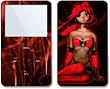 Red Girl Design Skin Decal Sticker for Apple iPod video 30GB/ 60GB/ 80GB Player