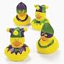 One Dozen (12) Rubber Duckie Ducky Duck MARDI GRAS Party Favors