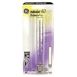 GE Lighting 44422 40-Watt 380-Lumen Crystal Clear Tubular T6.5 Light, Crystal Clear