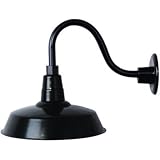 NPower Multi-Mount Warehouse Barn Light - 12in. Dia., Black