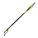 Snow Joe SWJ800E Electric Pole Chain Saw, 8-Inch, 6.5-Amp