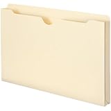 Smead File Jacket, Reinforced Tab, 1" Expansion, Legal Size, Manila, 50 per Box (76520)