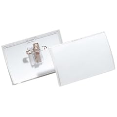 Durable 821119 Namensschild CLICK FOLD, mit Kombiklemme, PP-Folie, 75 x 40 mm, 25 St�ck