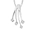 Diamond Drop Pendant in White Gold with Chain