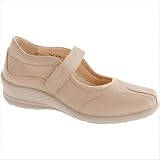 Women's Sharon Mary-Jane in Beige Color: Black, Size: 7