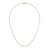 14K Gold Yellow Textured 3.1mm Necklace 16 Inch