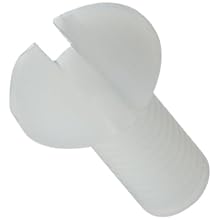 Polypropylene Machine Screw, Flat Head, Slotted Drive