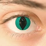 Coloured Contact Lenses (Cosmetic) Cats Eye Aqua from Crazy Lenses