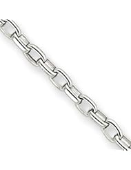 7.75 Inch 14k Gold White Gold 4.4mm Polished Fancy Link Brace