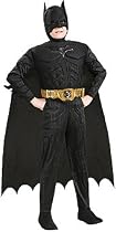 Child Large (12-14 for 8-10 Yrs) Deluxe Muscle Chest Batman Begins Costume