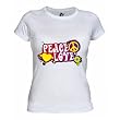 Au Soleil P&LW01M T-shirt da Donna Medium che cambia colore al sole disegno" Peace&Love"