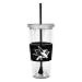 NHL 22-Ounce Insulated Tumbler with Rubber Sleeve and Stir Straw