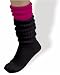 80s Slouch Socks - Black/Pink Accessory [Apparel]