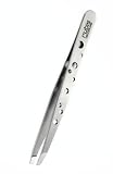 Rubis Switzerland Perforated Stainless Steel Tweezer 1K1.11