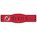 New Jersey Devils Official 4"x17" Street Sign