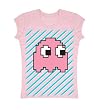 Pac-Man Pinky Ghost Juniors Pink Tee T-shirt