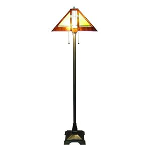 Aztec Mission Tiffany-Style Floor Lamp by Aztec