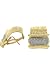 14k Yellow and Gold and Diamond Earrings