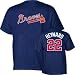 Jason Heyward Majestic Name and Number Atlanta Braves T-Shirt