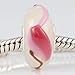 Flamingo Glass Charm 925 sterling silver core fit for Fashion Charms Bracelets