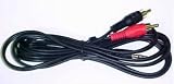 6FT 3.5mm Mini Plug to RCA Hook Computer To Stereo 6 FT