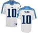 Vince Young Jersey: Reebok White Replica #10 Tennessee Titans Jersey - X-Large