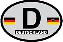 German oval decal- Germany Country of Origin Sticker