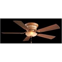 Minka-Aire Fans F544-TSP 52 Calais Flush Mount Tuscan Patina Ceiling Fan w/ Light and Wall Ctrl