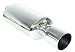 3A Racing 63-0512 Muffler Universal Oval Round Tip