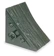 Industrial Grade 1GUL4 Wheel Chock, 7 In W x 7 3/4 In H, Black