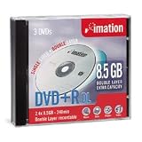 Imation 4.7GB DVD+R Discs with Jewel Cases- 17088(5-pk)