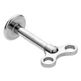 16G - Winding Key Charm Stainless Steel Labret Lip Ring or Tragus Earring