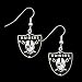 NFL Flashing Earrings - Oakland Raiders