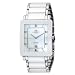 Oniss #ON603-M7 Men's Prezioso White Ceramic Collection Watch with Silver Trim