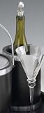 Kraftware 68578 Sophisticates Black with Brushed Chrome Deluxe Wine Chiller with Bands