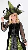 Kids Fancy Witch Dress + Hat Girls Halloween Costume S Girls Small (sz 4-6)