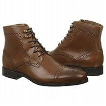 Hot Sale Johnston & Murphy Men's Tyndall Cap Toe Boot,Tan Italian Calfskin,9 M US