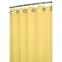 Dorset Solid Large Grommet Shower Curtain in Lemon