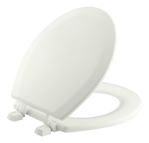 Kohler K-4716-T-NY Triko Molded Toilet Seat with Round, Closed-Front, Cover and Plastic Hinges, Dune