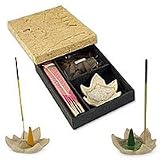 Incense sticks and dish, 'Gentle Aroma' (3 box sets)