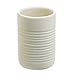 InterDesign Elsa Ceramic Tumbler Cup for Bathroom Vanity Countertops - Natural