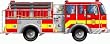 Melissa & Doug: 24 pc Giant Fire Truck Floor Puzzle