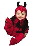 INFANT Darling Devil in Crushed Velvet Costume (Shoes/booties not included)