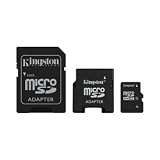 Kingston 16 GB Class 4 MicroSD Flash Card with 2 Adapters (Mini and SD) SDC4/16GB-2ADP