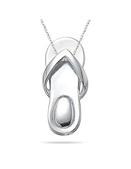 Sandal Pendant in 14K White Gold