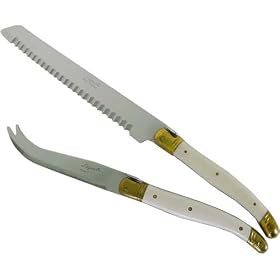Bread Knife ~ Laguiole boxed set French bread knife or cheese knife in box Pierre Dubost... by Laguiole