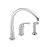 Delta Faucet 172-WF Waterfall Single-Handle Kitchen Faucet with Spray, Chrome