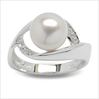 Mindy Japanese Akoya Cultured Pearl Ring
