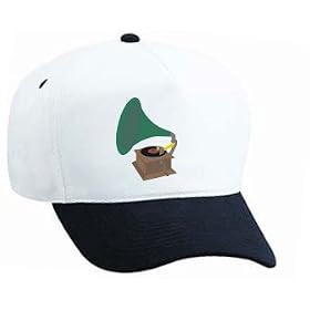 Wind Up Gramophone White Cap
