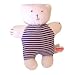 Sckoon Organic Cotton Soft Navy Stripe Toy: Baby Bear Doll (stuffing is organic cotton, too!)